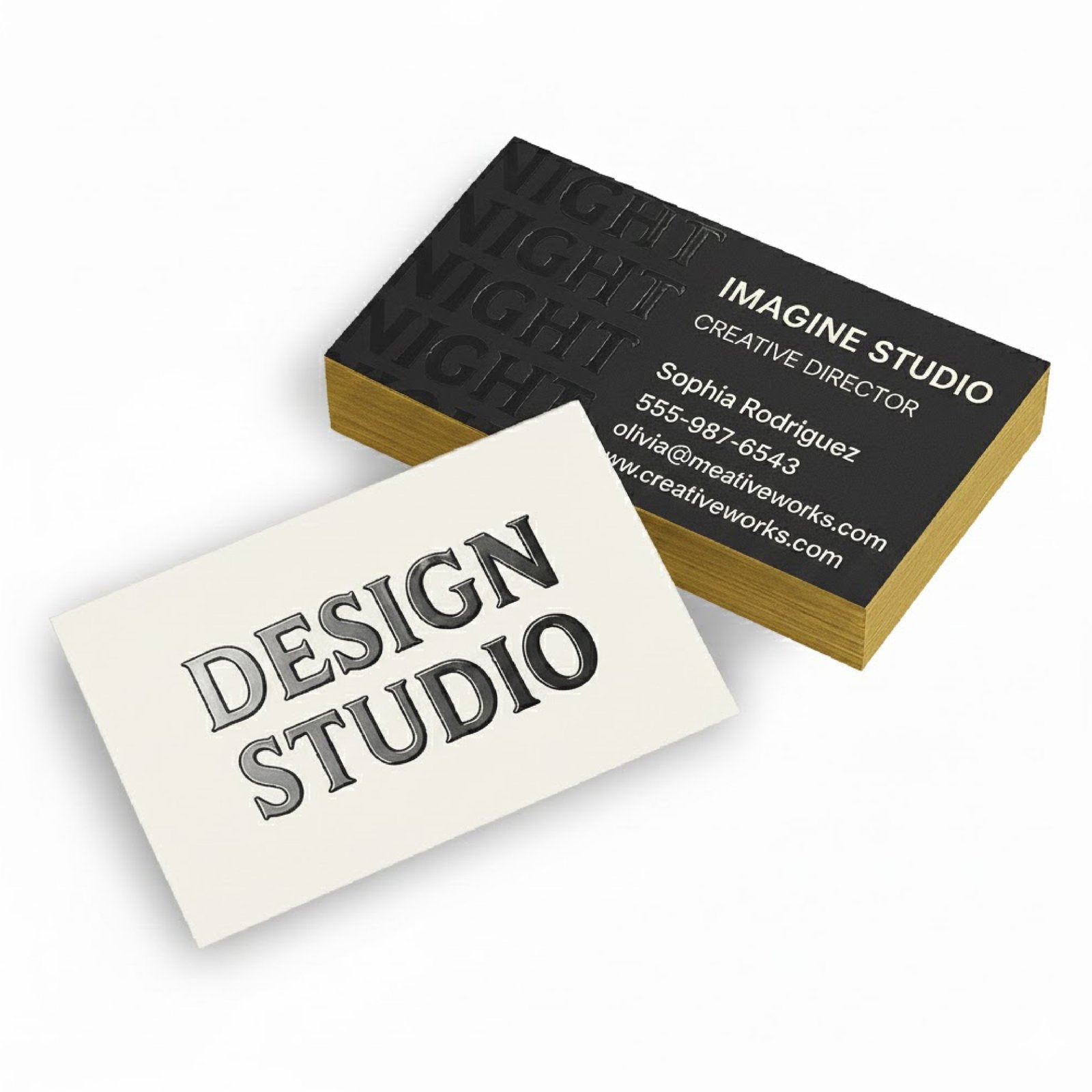 Custom Spot UV Business Cards Printing Abu Dhabi Dubai View 2